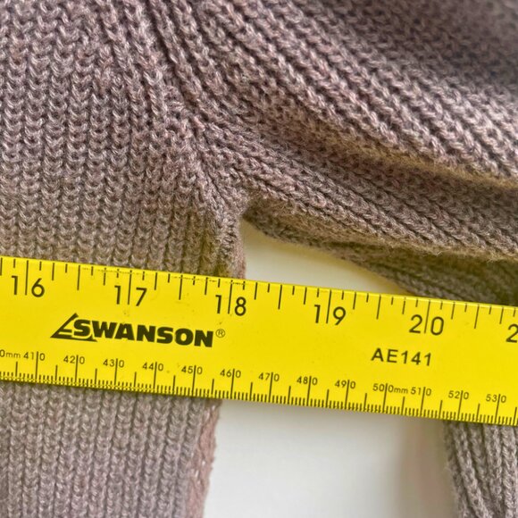 SIMPLY VERA Cowl Neck Lace Knit Sweater w/ Layered Hem S - Picture 7 of 10